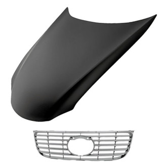 Replacement - 2-Piece (Hood Panel, Grille) (CAPA Certified)