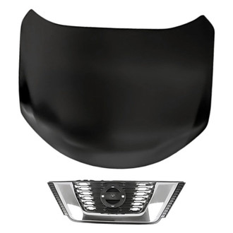 Replacement - 2-Piece (Hood Panel, Grille) (Standard Line)