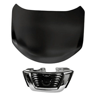 Replacement - 2-Piece (Hood Panel, Grille) (Standard Line)