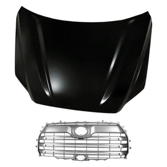 Replacement - 2-Piece (Hood Panel, Grille) (Standard Line)