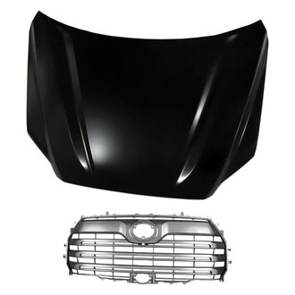 Replacement - 2-Piece (Hood Panel, Grille) (Standard Line)