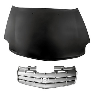 Replacement - 2-Piece (Hood Panel, Grille) (Standard Line)