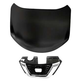 Replacement - 2-Piece (Hood Panel, Grille) (Standard Line)