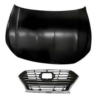 Replacement - 2-Piece (Hood Panel, Grille)