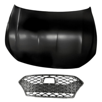 Replacement - 2-Piece (Hood Panel, Grille) (Standard Line)