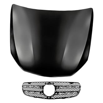 Replacement - 2-Piece (Hood Panel, Grille) (CAPA Certified)