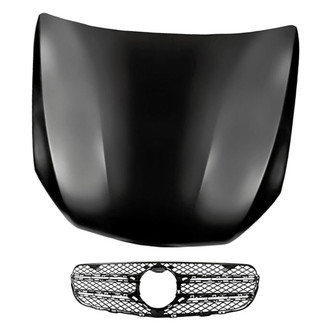 Replacement - 2-Piece (Hood Panel, Grille) (CAPA Certified)