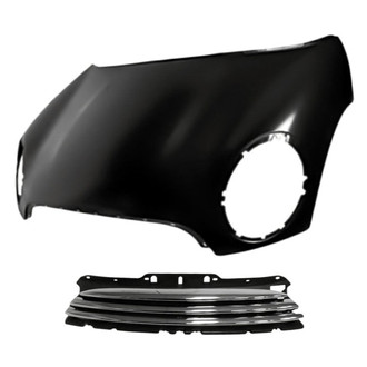 Replacement - 2-Piece (Hood Panel, Grille) (CAPA Certified)