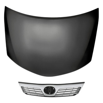 Replacement - 2-Piece (Hood Panel, Grille) (Standard Line)