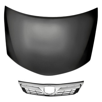 Replacement - 2-Piece (Hood Panel, Grille) (Standard Line)