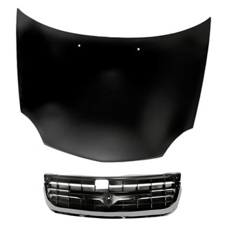 Replacement - 2-Piece (Hood Panel, Grille) (CAPA Certified)
