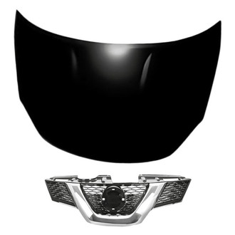 Replacement - 2-Piece (Hood Panel, Grille) (Standard Line)