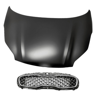 Replacement - 2-Piece (Hood Panel, Grille) (Standard Line)