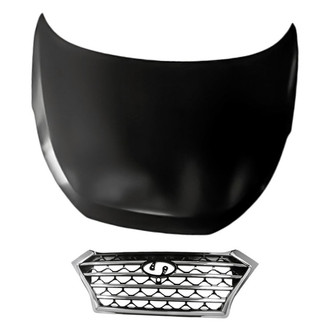 Replacement - 2-Piece (Hood Panel, Grille) (Standard Line)