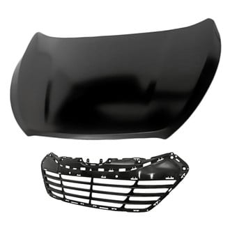 Replacement - 2-Piece (Hood Panel, Grille) (CAPA Certified)