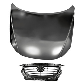 Replacement BNDL-212651 - 2-Piece (Hood Panel, Grille) (CAPA Certified)