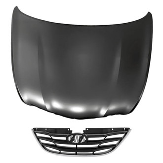 Replacement - 2-Piece (Hood Panel, Grille)