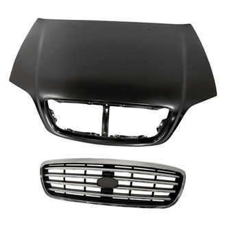 Replacement - 2-Piece (Hood Panel, Grille) (Standard Line)