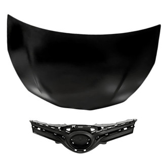 Replacement - 2-Piece (Hood Panel, Grille) (CAPA Certified)
