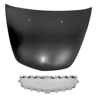Replacement - 2-Piece (Hood Panel, Grille) (CAPA Certified)