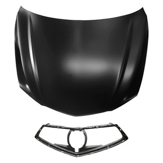 Replacement - 2-Piece (Hood Panel, Grille) (CAPA Certified)
