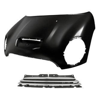 Replacement - 2-Piece (Hood Panel, Grille) (CAPA Certified)