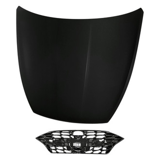 Replacement - 2-Piece (Hood Panel, Grille) (CAPA Certified)