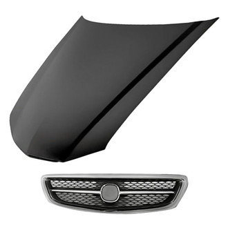 Replacement - 2-Piece (Hood Panel, Grille) (Standard Line)