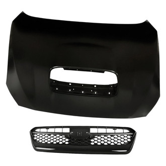 Replacement - 2-Piece (Hood Panel, Grille) (CAPA Certified)