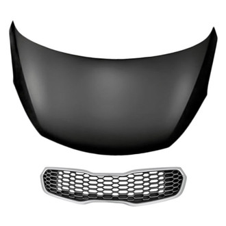 Replacement - 2-Piece (Hood Panel, Grille) (CAPA Certified)