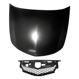 Replacement - 2-Piece (Hood Panel, Grille) (Standard Line)
