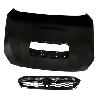 Replacement - 2-Piece (Hood Panel, Grille) (CAPA Certified)