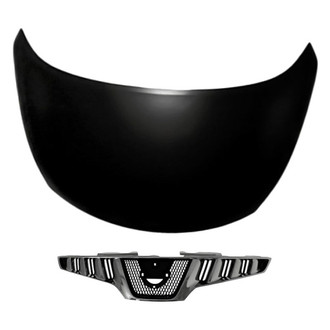 Replacement - 2-Piece (Hood Panel, Grille) (CAPA Certified)