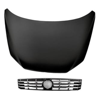 Replacement - 2-Piece (Hood Panel, Grille) (CAPA Certified)