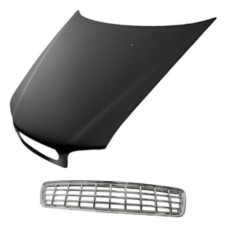 Replacement - 2-Piece (Hood Panel, Grille) (Standard Line)