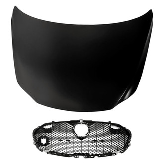 Replacement - 2-Piece (Hood Panel, Grille) (CAPA Certified)