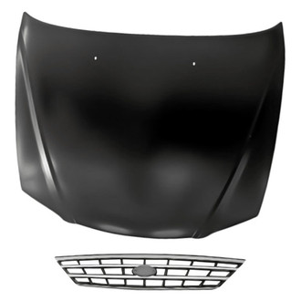 Replacement - 2-Piece (Hood Panel, Grille) (Standard Line)