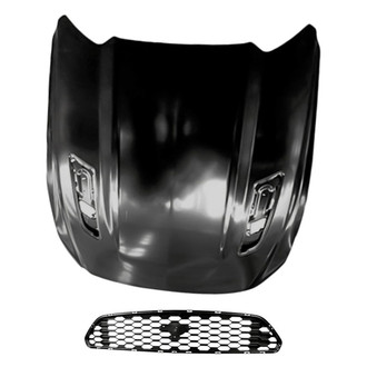 Replacement - 2-Piece (Hood Panel, Grille) (CAPA Certified)