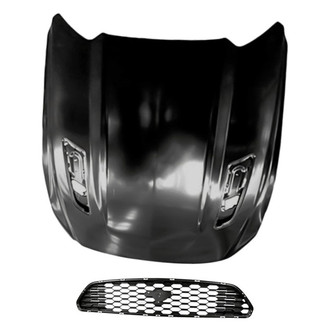 Replacement - 2-Piece (Hood Panel, Grille) (CAPA Certified)