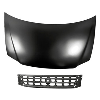 Replacement - 2-Piece (Hood Panel, Grille) (CAPA Certified)