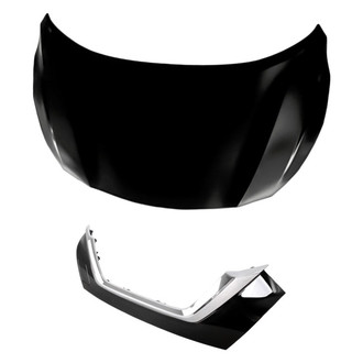 Replacement - 2-Piece (Hood Panel, Grille) (CAPA Certified)