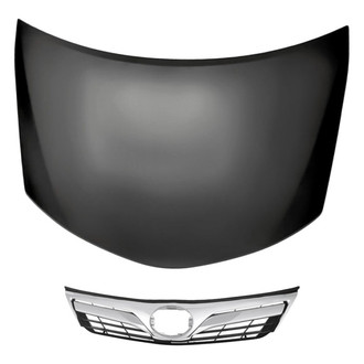 Replacement - 2-Piece (Hood Panel, Grille) (CAPA Certified)