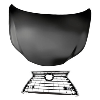Replacement - 2-Piece (Hood Panel, Grille) (Standard Line)
