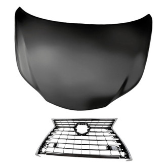 Replacement - 2-Piece (Hood Panel, Grille) (Standard Line)