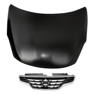 Replacement - 2-Piece (Hood Panel, Grille) (Standard Line)