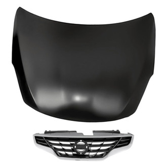 Replacement - 2-Piece (Hood Panel, Grille) (Standard Line)