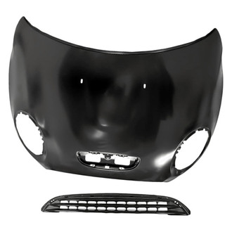 Replacement - 2-Piece (Hood Panel, Grille) (CAPA Certified)