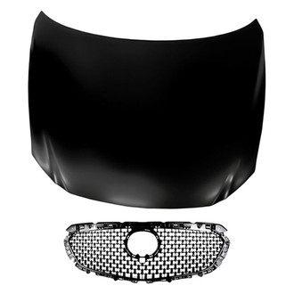 Replacement - 2-Piece (Hood Panel, Grille) (CAPA Certified)