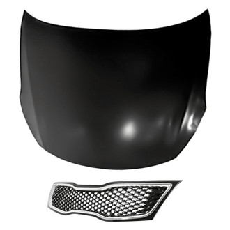Replacement - 2-Piece (Hood Panel, Grille) (CAPA Certified)