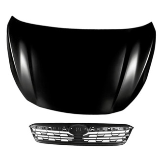 Replacement - 2-Piece (Hood Panel, Grille) (CAPA Certified)